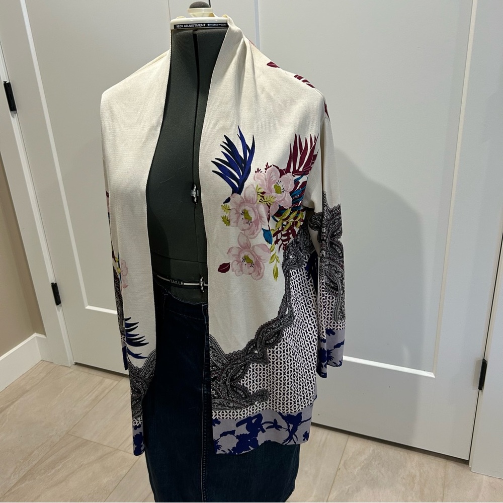 Etro open cardigan with floral pattern size 38